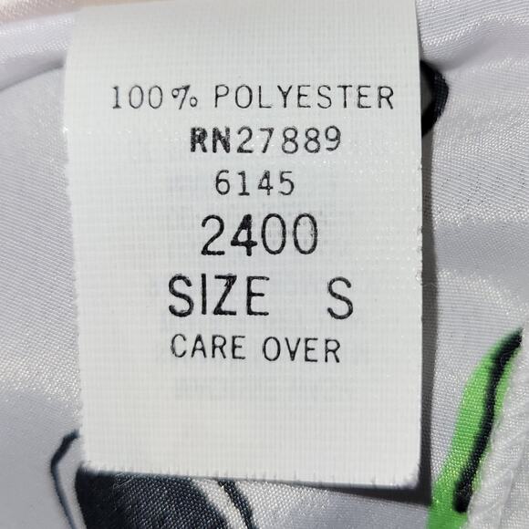 Vintage Penbrooke Lane Geometric Print Keyhole Back Top Size S White Multi Retro - Picture 7 of 9